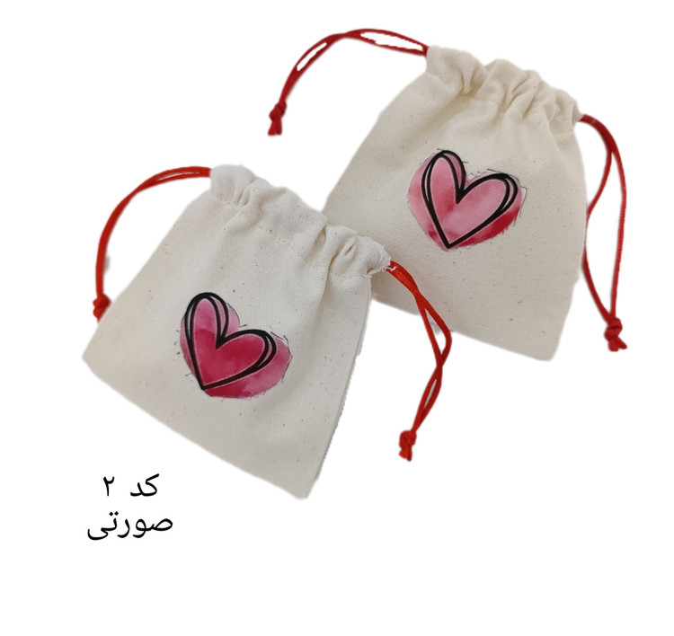کیسه متقال سایز ۱۰در۱۰/ طرح قلب