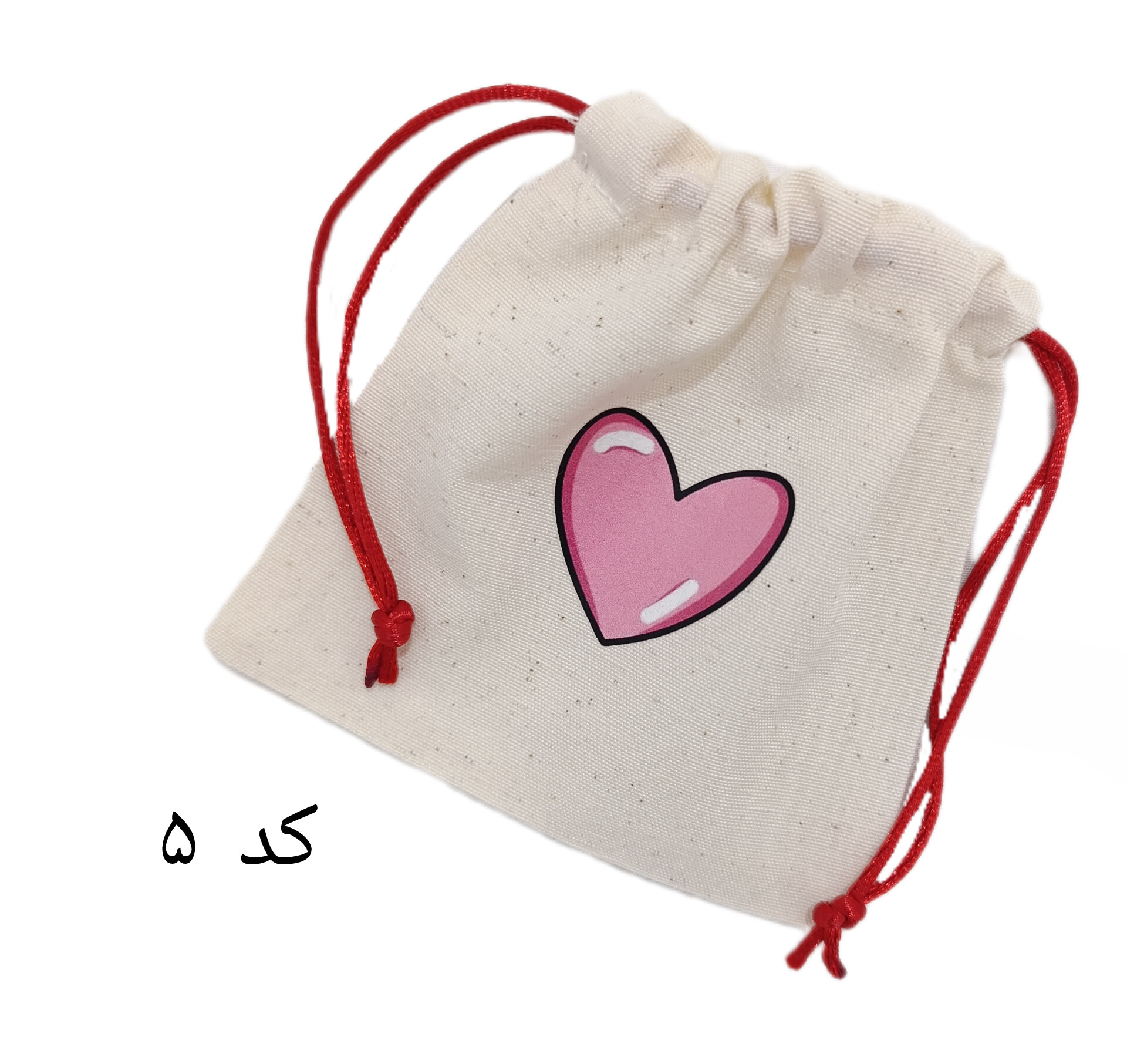 کیسه متقال چاپدار سایز۱۲در۱۲طرح قلب